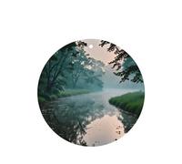 Phayah 6 ambientadores de coche con aroma a lavanda con patrón de río pequeño, forma redonda, para colgar, para tableta, armario, zapatos, armario, fragancia