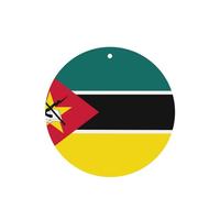 Phayah 6 ambientadores de coche con diseño de bandera de Mozambique, aroma a lavanda, forma redonda, para colgar, para tableta, armario, zapatos, clóset
