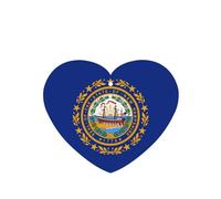 Phayah 6 ambientadores de coche con diseño de bandera de New Hampshire, aroma de lavanda, con forma de corazón, para colgar, para tableta, armario, zapatos, clóset