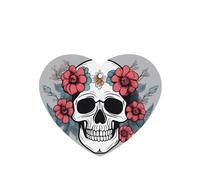 Phayah 6 ambientadores de coche con diseño de calavera decorados con flores y aroma a lavanda, fragancia para colgar en forma de corazón, para tableta, armario, zapatos, clóset