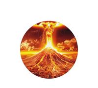 Phayah 6 ambientadores de coche con diseño de erupción de volcán, aroma de lavanda, forma redonda, para colgar, para tableta, armario, zapatos, clóset