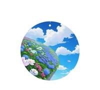 Phayah 6 ambientadores de coche con diseño de flor de nube blanca con aroma a lavanda, forma redonda, para colgar, para tableta, armario, zapatos, armario, fragancia