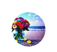 Phayah 6 ambientadores de coche con diseño de flores de vidrio con aroma a lavanda, fragancia para colgar en tableta, armario, zapatos, armario, fragancia