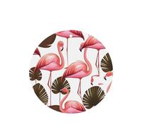 Phayah 6 ambientadores de coche con diseño de hoja de palmera de flamenco, aroma de lavanda, forma redonda, para colgar, para tableta, armario, zapatos, clóset