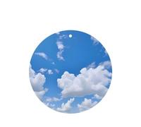 Phayah 6 ambientadores de coche con diseño de nubes blancas en el cielo, aroma a lavanda, forma redonda, para colgar, para tableta, armario, zapatos, armario, fragancia