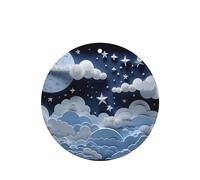 Phayah 6 ambientadores de coche con diseño de nubes blancas y estrellas, aroma a lavanda, forma redonda, para colgar, para tableta, armario, zapatos, armario, fragancia