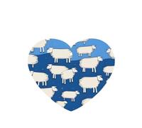 Phayah 6 ambientadores de coche con diseño de ovejas de algodón, aroma de lavanda, con forma de corazón, para colgar, para tableta, armario, zapatos, armario, fragancia