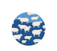 Phayah 6 ambientadores de coche con diseño de ovejas de algodón, aroma de lavanda, forma redonda, para colgar, para tableta, armario, zapatos, armario, fragancia