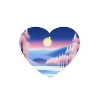 Phayah 6 ambientadores de coche con diseño de paisaje solsticio de invierno, aroma de lavanda, fragancia colgante en forma de corazón, para tableta, armario, zapatos, armario, fragancia