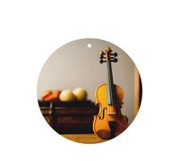 Phayah 6 ambientadores de coche con diseño de violín con aroma a lavanda, forma redonda, para colgar, para tableta, armario, zapatos, clóset