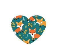 Phayah 6 ambientadores de coche con diseño de zorro feliz del bosque con aroma a lavanda, fragancia colgante en forma de corazón, para tableta, armario, zapatos, armario, fragancia