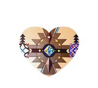 Phayah 6 ambientadores de coche con diseño gráfico de personas aborígenes, aroma de lavanda, fragancia colgante en forma de corazón, para tableta, armario, zapatos, armario, fragancia