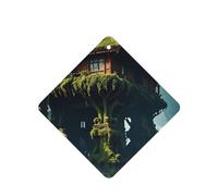 Phayah 6 ambientadores flotantes para coche, diseño de casa de isla flotante, aroma de lavanda, fragancia cuadrada para colgar, para tableta, armario, zapatos, clóset