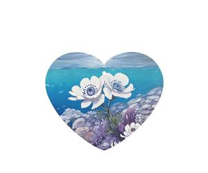 Phayah 6 ambientadores para coche, diseño de anémona en el sagrado, aroma de lavanda, con forma de corazón, para colgar en tableta, armario, zapatos, armario, fragancia