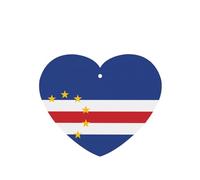 Phayah 6 ambientadores para coche, diseño de bandera de Cabo Verde, aroma a lavanda, con forma de corazón, para colgar, para tableta, armario, zapatos, armario, fragancia