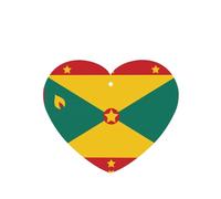 Phayah 6 ambientadores para coche, diseño de bandera de Granada, aroma de lavanda, con forma de corazón, para colgar, para tableta, armario, zapatos, armario, fragancia