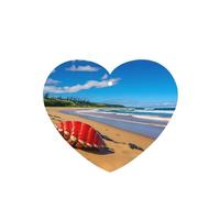 Phayah 6 ambientadores para coche, diseño de caracolas rojas junto al mar, con aroma a lavanda, fragancia de larga duración, tarjeta perfumada en forma de corazón