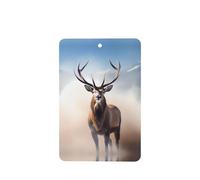 Phayah 6 ambientadores para coche, diseño de ciervo en la niebla, tabletas aromáticas de lavanda, fragancia de larga duración, rectangular, tarjeta perfumada