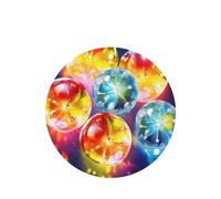 Phayah 6 ambientadores para coche, diseño de círculos coloridos, pastillas aromáticas de lavanda, larga duración, forma redonda