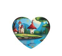 Phayah 6 ambientadores para coche, diseño de ciudad de cuento de hadas con aroma a lavanda, en forma de corazón, para colgar, para tableta, armario, zapatos, clóset