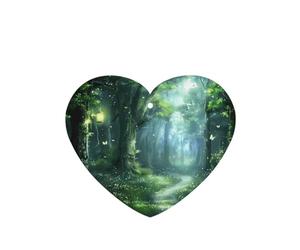 Phayah 6 ambientadores para coche, diseño de criatura brillante de bosque, pastillas aromáticas de lavanda, fragancia de larga duración, tarjeta perfumada en forma de corazón