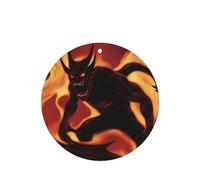 Phayah 6 ambientadores para coche, diseño de demonio de llama, aroma a lavanda, forma redonda, para colgar, para tableta, armario, zapatos, armario, fragancia