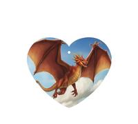 Phayah 6 ambientadores para coche, diseño de dragón volador en el cielo, pastillas aromáticas de lavanda de larga duración, tarjeta perfumada en forma de corazón