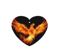 Phayah 6 ambientadores para coche, diseño de fénix en llamas, pastillas aromáticas de lavanda de larga duración, con forma de corazón