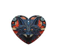 Phayah 6 ambientadores para coche, diseño de flor y hoja, diseño de lobo, pastillas aromáticas de lavanda, fragancia de larga duración, tarjeta perfumada en forma de corazón