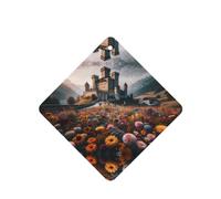 Phayah 6 ambientadores para coche, diseño de flores, mar, fuera del castillo, con aroma a lavanda, fragancia de larga duración, cuadrada