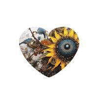 Phayah 6 ambientadores para coche, diseño de girasol, aroma de lavanda, con forma de corazón, para colgar, para tableta, armario, zapatos, armario, fragancia