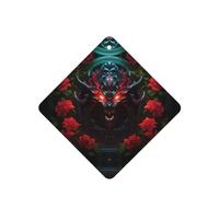 Phayah 6 ambientadores para coche, diseño de monstruo de ojos rojos, pastillas de aroma de lavanda, fragancia de larga duración, cuadrada