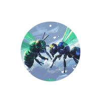 Phayah 6 ambientadores para coche, diseño de moscas colgantes que hablan entre sí, pastillas aromáticas de lavanda de larga duración, forma redonda