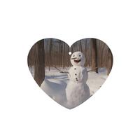 Phayah 6 ambientadores para coche, diseño de muñeco de nieve en bosque, aroma a lavanda, con forma de corazón, para colgar, para tableta, armario, zapatos, clóset