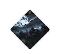 Phayah 6 ambientadores para coche, diseño de murciélago de luna llena, tabletas con aroma a lavanda, fragancia de larga duración, cuadrada