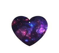 Phayah 6 ambientadores para coche, diseño de nave espacial, color morado, con aroma a lavanda, fragancia de larga duración, tarjeta perfumada en forma de corazón