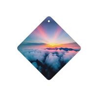 Phayah 6 ambientadores para coche, diseño de nubes coloridas, pastillas aromáticas de lavanda, fragancia de larga duración, cuadrada