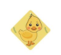 Phayah 6 ambientadores para coche, diseño de pato de dibujos animados, tabletas aromáticas de lavanda, fragancia de larga duración, cuadrada