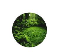 Phayah 6 ambientadores para coche, diseño de tótem misterioso del bosque, tabletas aromáticas de lavanda, larga duración, tarjeta perfumada, forma redonda