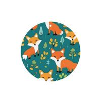 Phayah 6 ambientadores para coche, diseño de zorro feliz bosque, aroma a lavanda, forma redonda, para colgar, para tableta, armario, zapatos, armario, fragancia