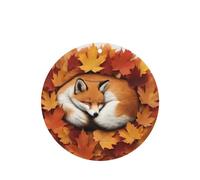 Phayah 6 ambientadores para coche, diseño de zorro, hoja de arce, patrón de nido de lavanda, fragancia de larga duración, tarjeta perfumada de forma redonda