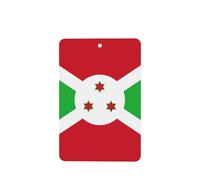 Phayah 6 ambientadores rectangulares con diseño de bandera de Burundi, aroma de lavanda, para colgar en el armario, para tableta, armario, zapatos, etc