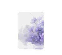 Phayah 6 ambientadores rectangulares con diseño de flores blancas y moradas con aroma a lavanda, para colgar en el armario, para tableta, armario, zapatos, etc
