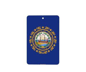 Phayah 6 ambientadores rectangulares para colgar en el coche, con diseño de bandera de New Hampshire, fragancia para colgar en el armario, zapatos, clóset