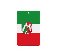 Phayah 6 ambientadores rectangulares para colgar en el coche, con diseño de bandera de Renania del Norte-Westfalia