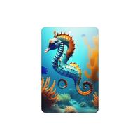 Phayah 6 ambientadores rectangulares para colgar en el coche, con diseño de caballito de mar y coral de fondo marino, fragancia para colgar en el armario, zapatos, armario, 6 unidades