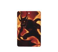 Phayah 6 ambientadores rectangulares para colgar en el coche, con diseño de demonio de llama, aroma a lavanda, para tableta, armario, zapatos, clóset