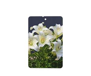 Phayah 6 ambientadores rectangulares para colgar en el coche, con diseño de lirios blancos, fragancia para colgar en el armario, zapatos, armario, etc