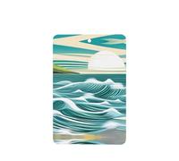 Phayah 6 ambientadores rectangulares para colgar en el coche, con diseño de marea marea marina, fragancia para colgar en el armario, zapatos, armario, 6 unidades