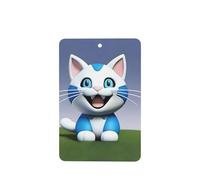 Phayah 6 ambientadores rectangulares para colgar en el coche, con diseño de mascota y gato, con aroma a lavanda, para tableta, armario, zapatos, armario, 6 unidades